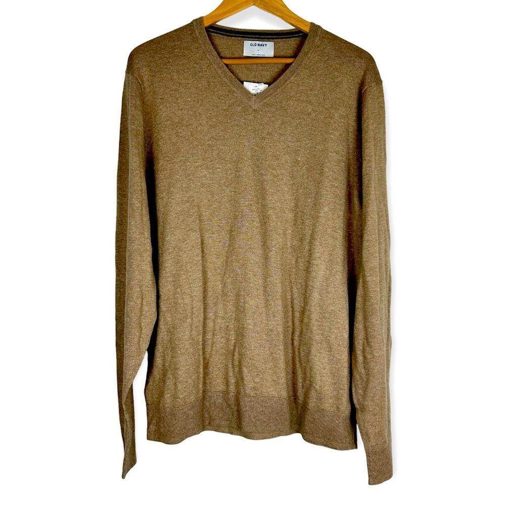 Men’s Old Navy Sweater Long Sleeves Brown Size XL NWT